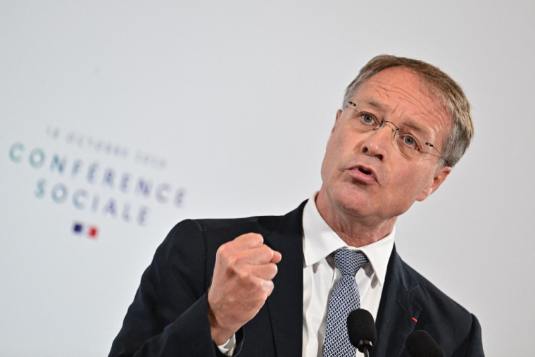 François Asselin à Paris, le 16 octobre 2023. ( POOL / MIGUEL MEDINA )
