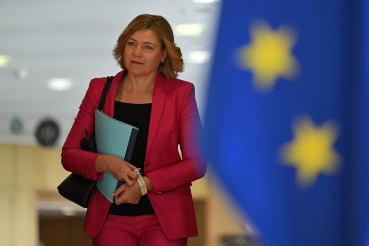 La commissaire européenne chargée de la Souveraineté technologique, Henna Virkkunen, en mai 2025, à Bruxelles ( AFP / NICOLAS TUCAT )