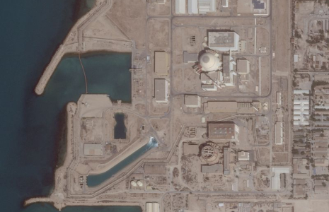 Une image satellite montre la centrale nucléaire de Bushehr, dans la province de Bushehr