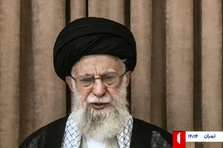 Capture vidéo du discours guide suprême iranien, l'ayatollah Ali Khamenei, le 26 juin 2025 ( IRIB NEWS AGENCY / - )