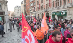 Mobilisation sociale: quelques milliers de manifestants à Lille