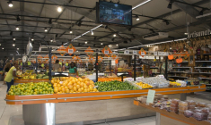 Un supermarché à Saint-Francois, en Guadeloupe. ( AFP / HELENE VALENZUELA )