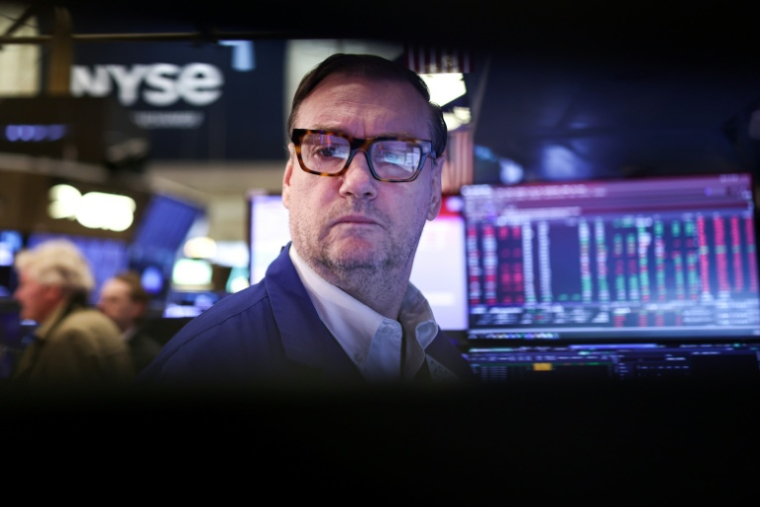 Un opérateur à la Bourse de New York, le 14 novembre 2025 ( AFP / CHARLY TRIBALLEAU )