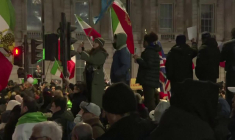 Londres : Rassemblement en solidarité avec les manifestants iraniens devant Downing Street