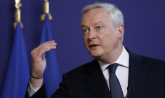 Bruno Le Maire à Paris le 12 février 2024. ( AFP / IAN LANGSDON )