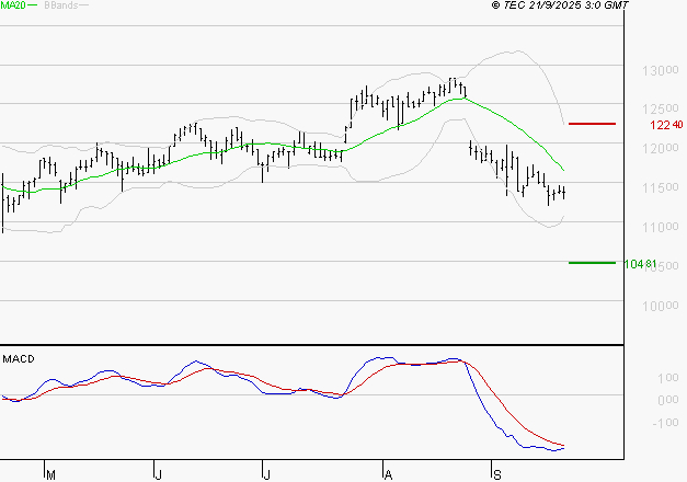 BIOMERIEUX : La tendance baissière peut reprendre