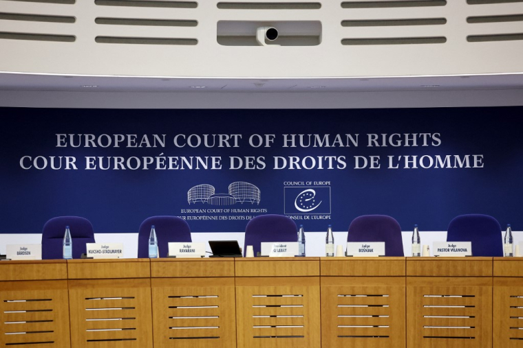 Photographie de la CEDH prise le 27 septembre 2023 ( AFP / FREDERICK FLORIN )