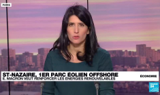 A St Nazaire, Emmanuel Macron inaugure le premier parc éolien en mer de France