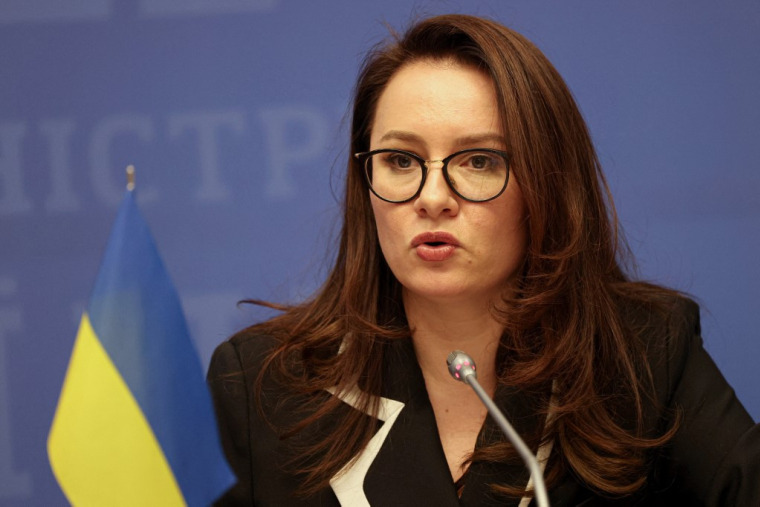La vice-Première ministre ukrainienne Ioulia Svyrydenko, à Kiev, le 12 décembre 2024 ( AFP / ANATOLII STEPANOV )