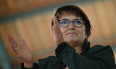 La présidente de la FNSEA Christiane Lambert le 18 octobre 2022. ( AFP / LIONEL BONAVENTURE )