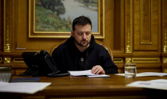 Le président ukrainien Volodymyr à Kyiv, Ukraine