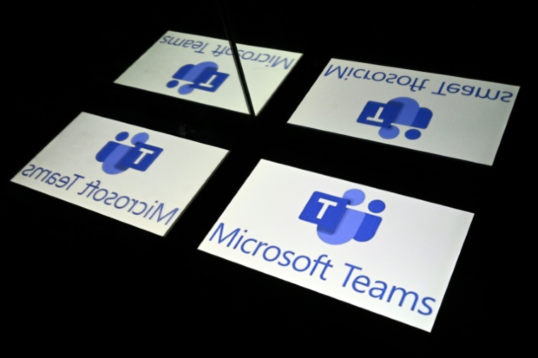 Microsoft a échappé vendredi à une amende de l'Union européenne (UE) pour abus de position dominante liée à Teams, son application de visioconférence ( AFP / Lionel BONAVENTURE )