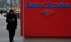 A Bank of America logo is pictured in the Manhattan borough of New York City