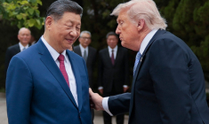 Donald Trump et Xi Jinping à Pékin ce vendredi 15 mai. ( POOL / EVAN VUCCI )