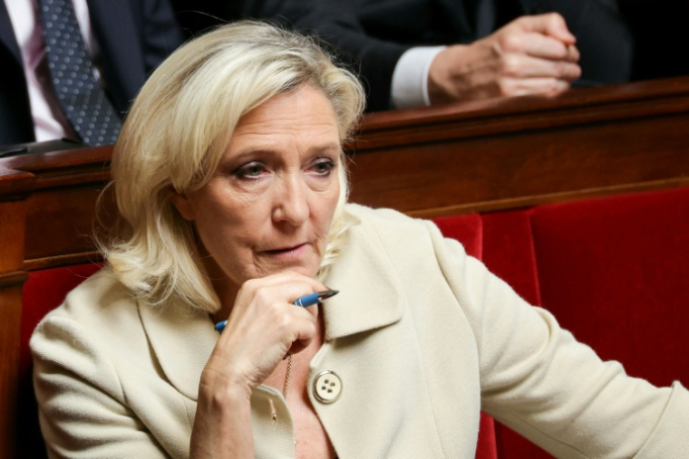 La présidente du groupe RN à l'Assemblée nationale, Marine Le Pen, le 16 juin 2026, à Paris ( AFP / Thomas SAMSON )
