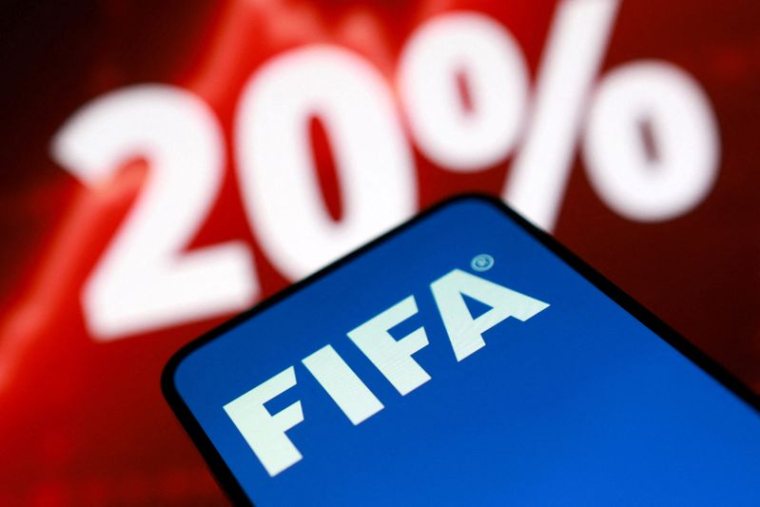 Une illustration du logo de la Fifa