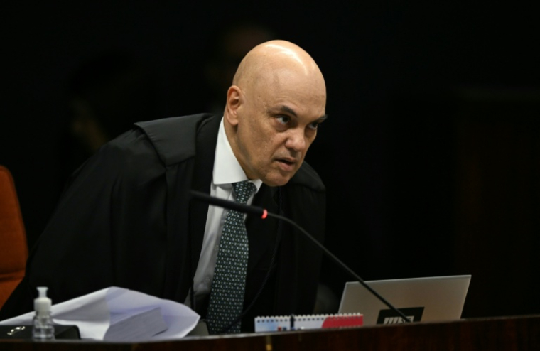 Le juge Alexandre de Moraes à la Cour suprême de Brasilia, le 2 septembre 2025 ( AFP / Evaristo Sa )