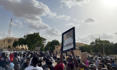 Une manifestation de soutien au président Mohamed Bazoum, à Niamey, le 26 juillet 2023 ( AFP / - )