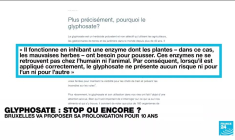 GLYPHOSATE : STOP OU ENCORE ?