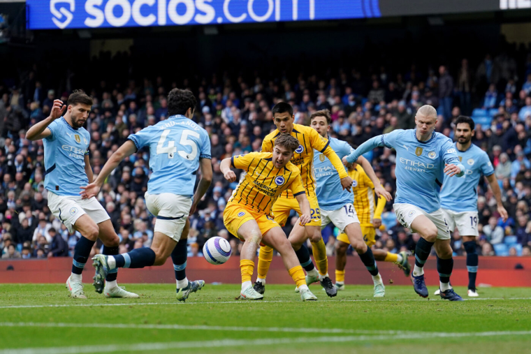 Manchester City perd encore des points face à Brighton