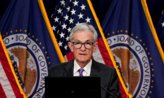 Le président de la Réserve fédérale américaine, Jerome Powell, tient une conférence de presse à Washington