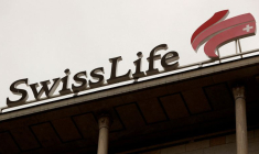 Le logo de Swiss Life est visible à Zurich