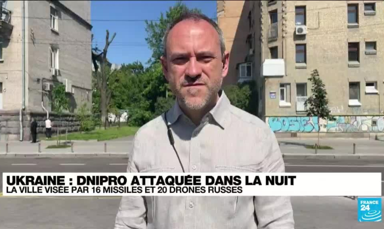 Ukraine : Dnipro attaquée dans la nuit, la ville visée par 16 missiles et 20 drones russes