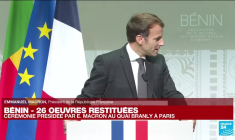 REPLAY- Emmanuel Macron s'exprime sur la restitution des œuvres d'art au Bénin