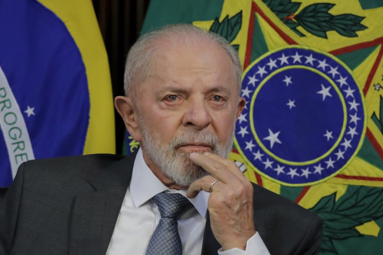 Le président brésilien Luiz Inácio Lula da Silva à Brasília, le 31 octobre 2024. ( AFP / SERGIO LIMA )