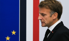 Emmanuel Macron à l'Elysée, Paris, le 18 octobre 2026 ( POOL / Ludovic MARIN )