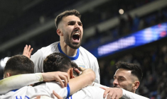 Demi-finale des barrages européens de la Coupe du Monde de football à Bratislava, en Slovaquie