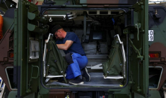 Photo d'un travailleur à Kassel, Allemagne