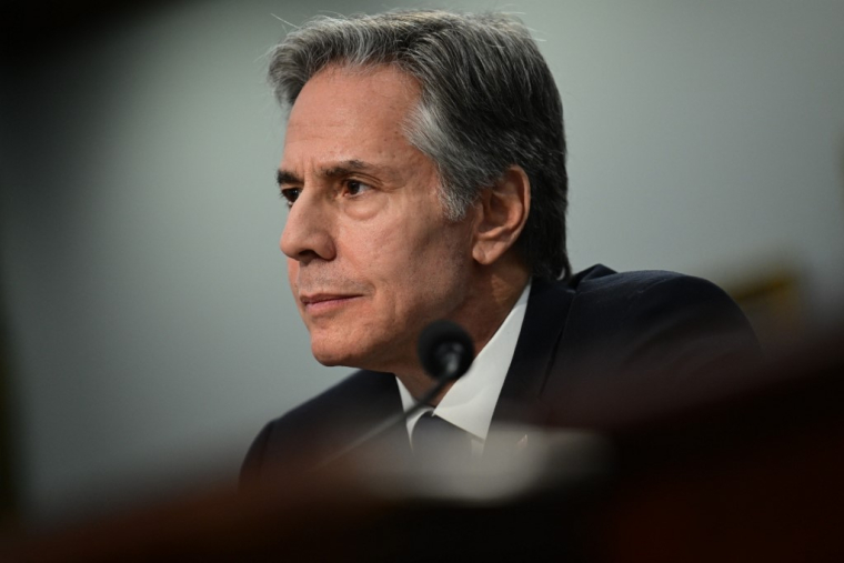 Antony Blinken à Washington, aux États-Unis, le 23 mars 2023. ( AFP / JIM WATSON )