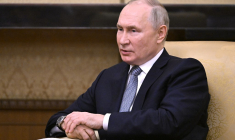 Vladimir Poutine à Pékin, en Chine, le 17 octobre 2023. ( POOL / GRIGORY SYSOYEV )