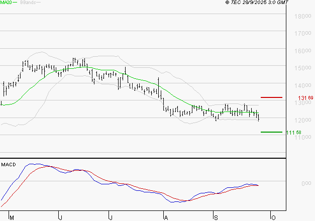 CAPGEMINI : La tendance baissière peut reprendre