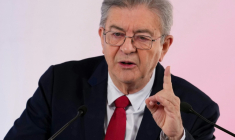 Le candidat Insoumis à l'élection présidentielle, Jean-Luc Mélenchon, à Paris le 28 octobre 2026 ( AFP / Dimitar DILKOFF )