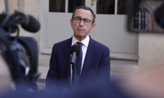 Bruno Retailleau à Paris, le 3 juillet 2023. ( AFP / GEOFFROY VAN DER HASSELT )