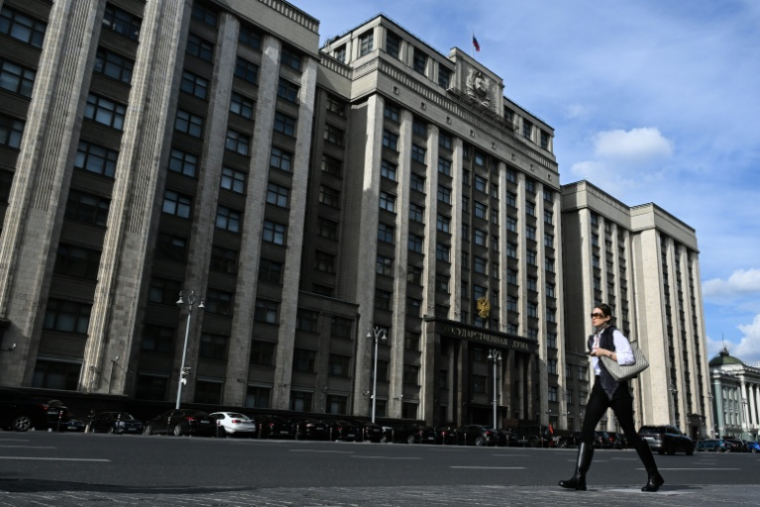 Le bâtiment de la Duma, chambre basse du Parlement russe, à Moscou le 14 septembre 2026 ( AFP / Igor IVANKO )
