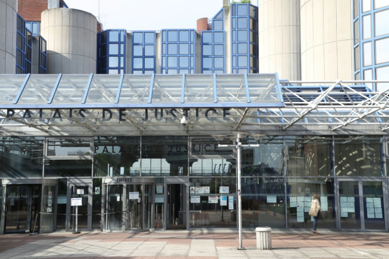 Le palais de justice de Bobigny, le 20 avril 2020 en Seine-Saint-Denis ( AFP / Ludovic MARIN )