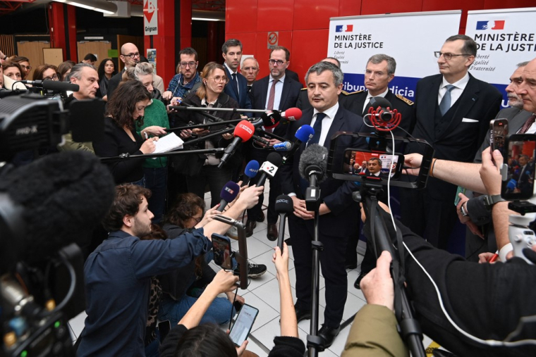 Gérald Darmanin à Marseille, le 2 janvier 2025. ( AFP / SYLVAIN THOMAS )