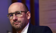 Antoine Flamarion, cofondateur de Tikehau Capital, le 6 mai 2024 à Paris. ( AFP / ANNE-CHRISTINE POUJOULAT )