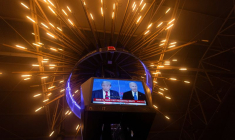 Un restaurant de Mexico retransmet le débat entre Joe Biden et Donald Trump