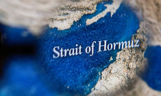 Illustration de la carte du détroit d'Ormuz