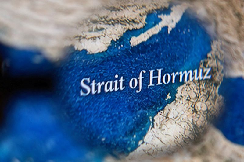 Illustration de la carte du détroit d'Ormuz