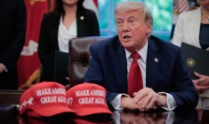 Donald Trump à Washington, aux États-Unis, le 23 avril 2025. ( GETTY IMAGES NORTH AMERICA / CHIP SOMODEVILLA )