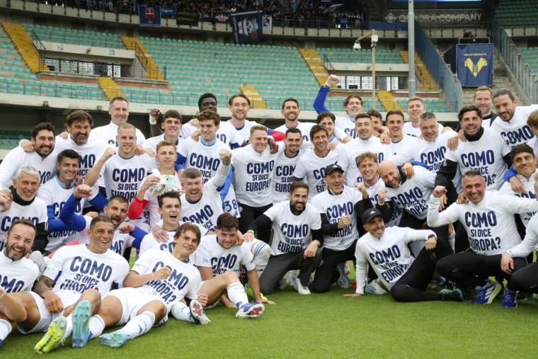 Côme se qualifie pour la première fois de son histoire en Coupe d’Europe