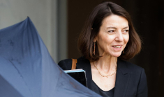 Laurence Boone, à Paris, en mai 2023 ( AFP / LUDOVIC MARIN )