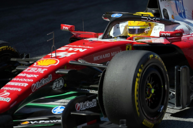 Lewis Hamilton à Montmelo le 14 juin 2026 ( POOL / Manaure QUINTERO )