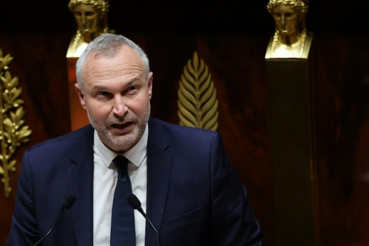 Le ministre des Relations avec le Parlement, Laurent Panifous, à l'Assemblée nationale le 30 octobre 2025 ( AFP / Anne-Christine POUJOULAT )