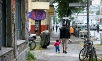 Dans le quartier berlinois de Neukoölln, le 28 août 2025 ( AFP / Odd ANDERSEN )